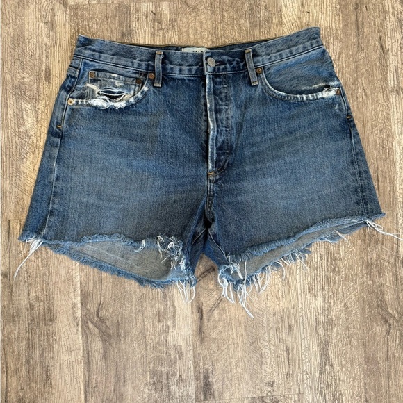 Agolde REESE Blue Jean Shorts LIKE NEW - Picture 5 of 14